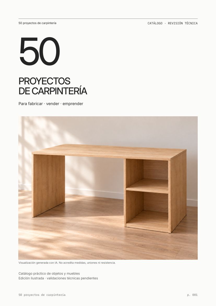 Portada del libro 50 proyectos de carpintería