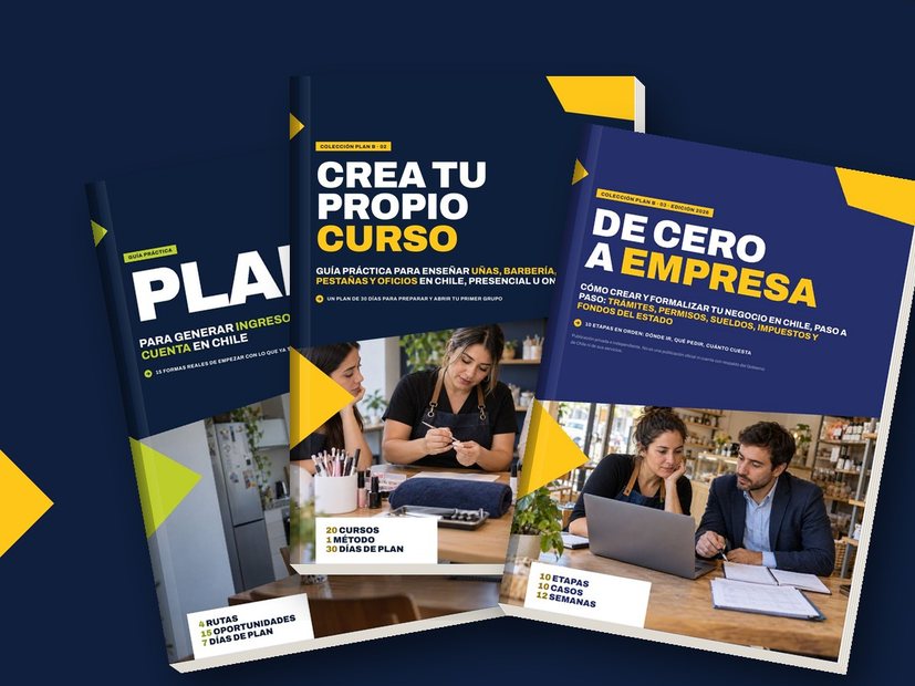 Colección Emprende: Plan B, Crea tu propio curso y De cero a empresa